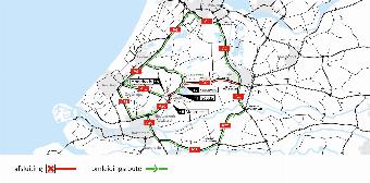 Groot onderhoud A12 van Den Haag richting Utrecht in juni