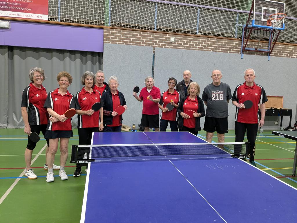 OldStars Tafeltennis bij TTV De Schans in Montfoort